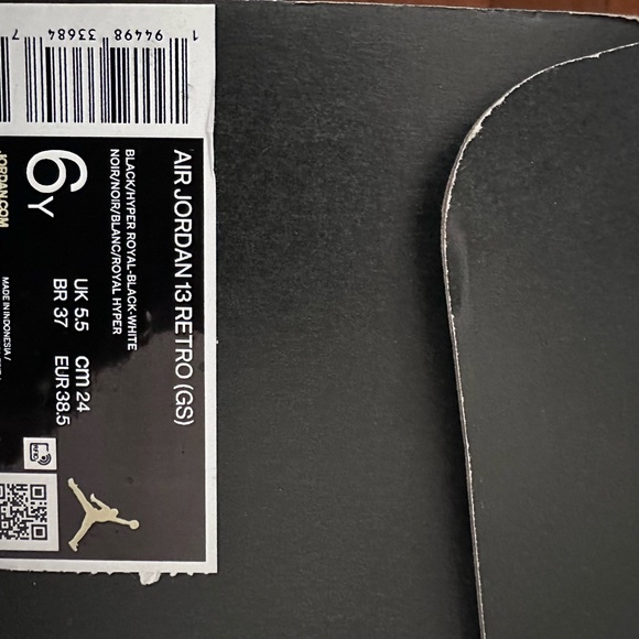 Air Jordan 13 Retro 'Hyper Royal youth size 6y - Picture 5 of 6